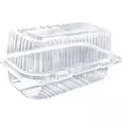 4 × 75 صندوق بلاستيك (211 ملليمتر × 125 ملليمتر × 95 ملليمتر) من وعاء كروسان شفاف مع غطاء مفصلي “ناتميد”