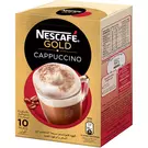 10 × Carton (10 Sachet) of Nescafe Gold Cappuccino Sweetened “Nescafe”