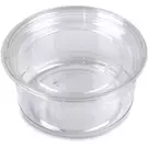 10 × 50 صندوق بلاستيك (12 اونصة سوائل) من وعاء طعام شفاف دائري مع غطاء “ناتميد”