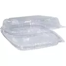 كرتون (200 صندوق بلاستيك) من وعاء مربع شفاف مع غطاء مفصلي سطحي “ناتميد”