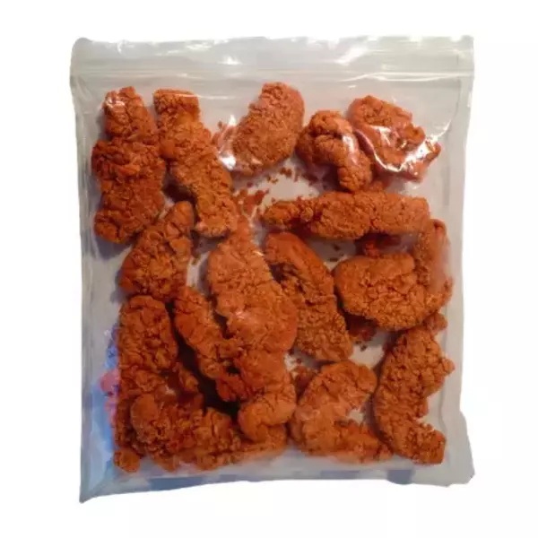 10 × كيس (1 كيلو) من إكستريم ستربس الدجاج مقرمش حار “أمريكانا”