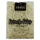 4 × Bag (2.5 kg) of Frozen Super Crunchy Fries Skin-on 9x9 String Cut “HyFun Foods”