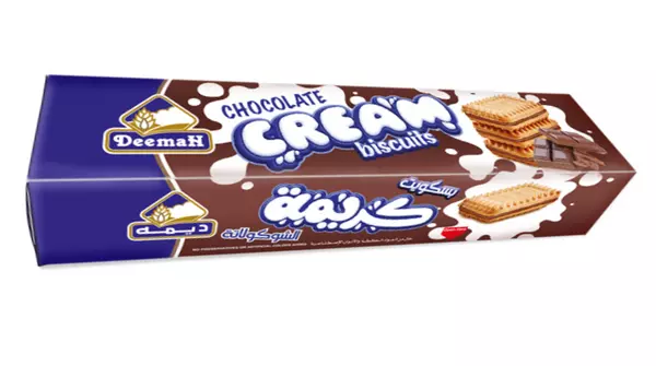 بسكويت دايجستف محشي بكريمة الشوكولاته | ديمه (ماركة) | جملة -- Chocolate  Creams Digestives Biscuits | Deemah (Brand) | Jumla