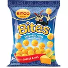 80 × كيس (30 غرام) من حبات الذرة الخفيفة بطعم الجبنة الشيدر - بايتس “كتكو”