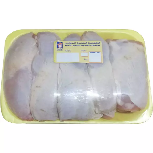 10 × كيلوغرام من مسحب أفخاذ الدجاج بدون العظم طازجة بجلد “المتحدة”