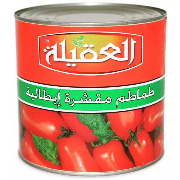 6 × علبة معدنية (2.5 كيلو) من طماطم مقشرة “العقيلة”