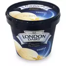 6 × Plastic Cup (1 liter) of Ice Cream Vanilla “London Dairy”