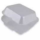 500 × قطعة من علبة هامبرجر فوم أبيض - كبير “أرنون”
