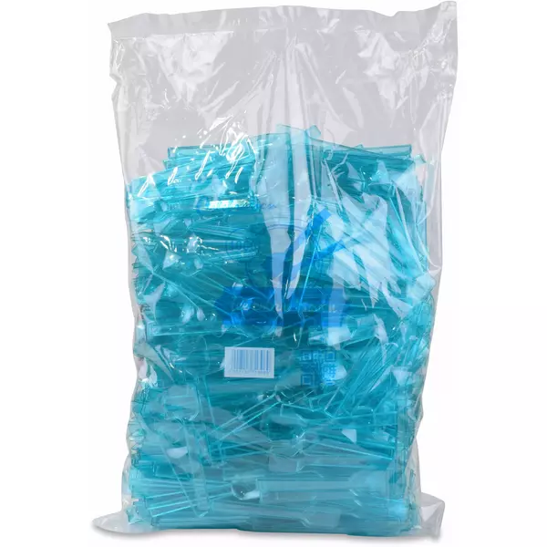 10 × كيس (1000 قطعة) من ملاعق ايس كريم شفافة - أزرق “سيليبراشن”